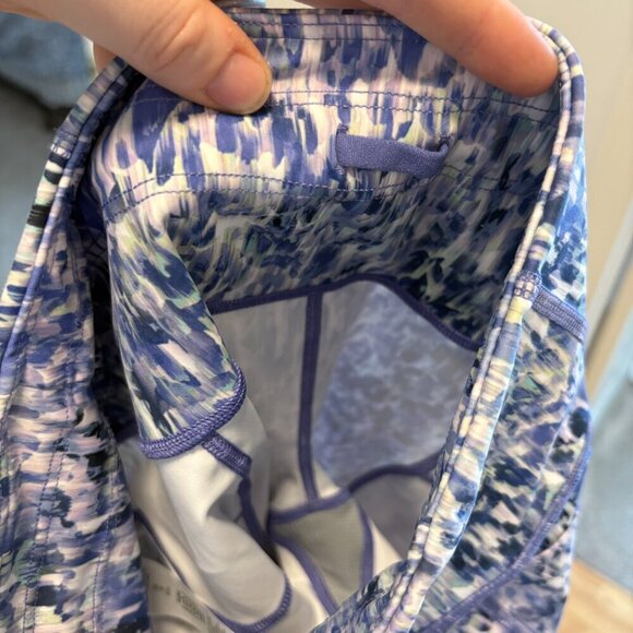 Athleta Ultimate Stash Pocket 7” Short Shorts NWT Size XS Blue Purple Green - Picture 12 of 12